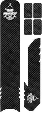 HOUSON Carbon-Look Frame Protector for Mountain & Road Bikes – Ultra-Thin, Waterproof Stickers with Chain Strip Protector