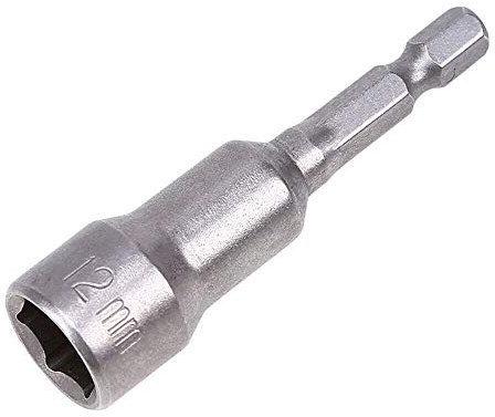 1 llave de vaso hexagonal de cromo vanadio de 1/4 pulgadas, 5 a 19 mm, llave de destornillador de tuerca hexagonal, para destornilladores eléctricos, taladros de aire (16 mm)