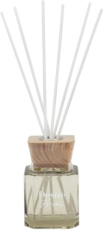 Lesser & Pavey Desire Aroma Cocoa & Cashmere Reed Diffuser 100ml | Air freshener, calming ambience, aromatherapy, thoughtful gift, stick diffuser, stress relief mind