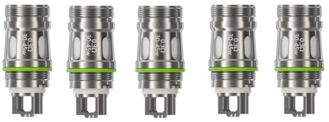 For Eleaf EC-D Dual Mesh Coil (0,3 Ω Confezione da 5) [RDL/DTL 30-45 W] Resistenze Compatibile con Serbatoio MELO X/Melo 4S/iJust S Tank Kit iStick X80/XC100/Pico Plus Mod Originale - No Nicotine