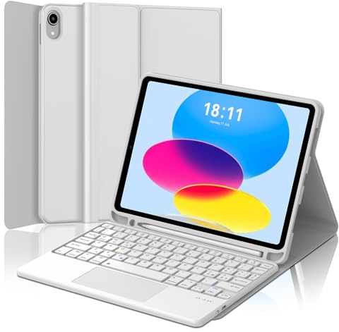 Teclado con Touchpad para iPad A16 11 Generación/10 Generación 2025/2024