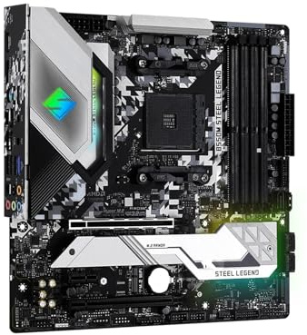 Carte mère Carte mère Fit for ASRock B550 Steel Legend AM4 Compatible avec Ryzen 9 5950X et 7 5800X3D 5700x3D. Processeur DDR4 PCIe 4.0 M.2 ATX
