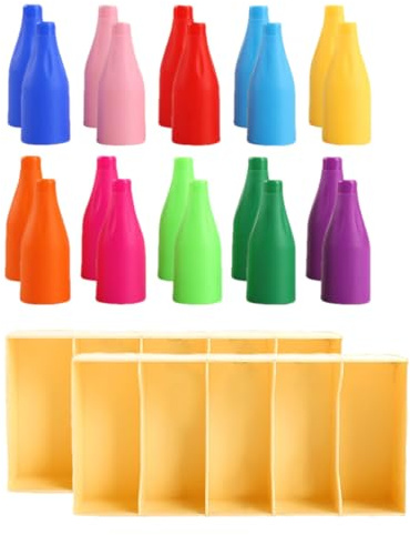 Chaies Vereinsspiel – Vorschulspielzeug – Spiel zur Farbübereinstimmung der Flaschen für Jungen Mädchen ab 3 Jahren Krippe Klassenzimmer Schule Kindergarten Geburtstag Urlaub