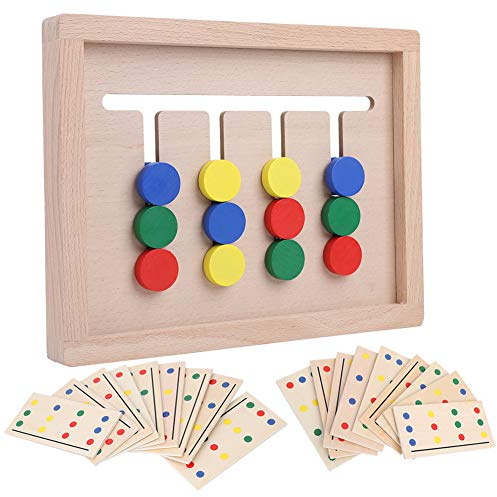 Naroote Puzzle Coulissant, Puzzle Coulissant en Bois, Conception de Boîte en Bois, Jouet éducatif, Aire de Jeux pour Enfants de la Maternelle, d'anniversaire pour la Maison (#1)