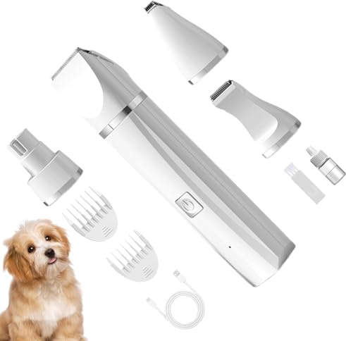 Katzentoiletten-Set, elektrisch, leise, ohne Kabel, wiederaufladbar und leise, für Katzen, , Ohren, Gesicht und Fell