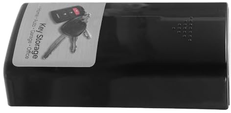 HOUDERCO Magnetisches Schlüsselversteck aus Kunststoff in Schwarz Multifunktionaler Magnetischer Schlüsselhalter für Auto und Geschenk zur Hauseinweihung Geeignet