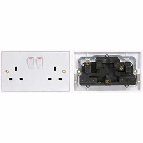 Mercury 429.891 13A Double Gang Switched Mains Socket