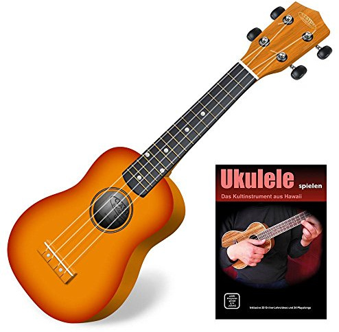 Classic Cantabile US-100 SB Sopran-Ukulele Sunburst Set inkl. Lernheft