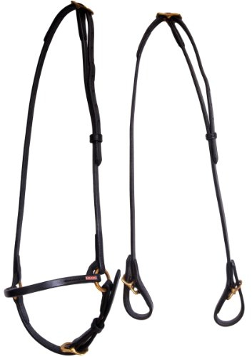 Karlslund Trense Classic Bridle, Black Brass, k307-bla