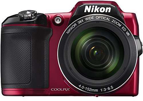 Nikon COOLPIX L840 Digital Camera with 38x Optical Zoom and Built-in Wi-Fi (Red) (Renewed)