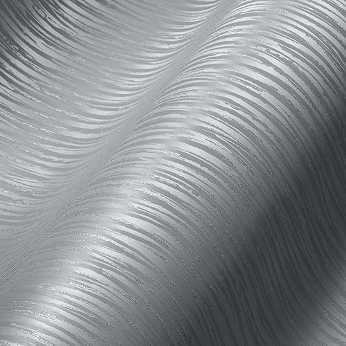 A.S. Création Vliestapete Romantico Tapete Uni 10,05 m x 0,53 m blau metallic Made in Germany 304304 30430-4