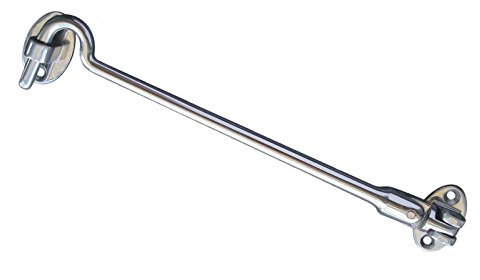 Euroart Silent Pattern Cabin Hook in Satin Stainless Steel Finish 200mm.Choice for Both Residential and Commercial Spaces.