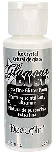 DecoArt Glamour Dust Glitter Paint, Ice Crystal