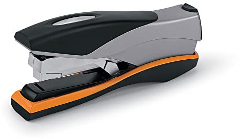 Swingline Heftgerät, Full Strip Desktop Heftgerät, 40 Blatt Kapazität, Low Force, Optima 40, Silber/Schwarz/Orange (87840)