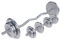 GORILLA SPORTS® Hantelset 70kg - 4x1,25kg, 4x2,5kg, 4x5kg, 2x10kg Gewichte, SZ Curlstange 120cm, 2 Kurzhanteln, 30mm, 6 Sternverschlüsse, gerändelt, Chrom - SZ-Stange, Langhantel Set, Langhantelstange
