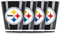 Duck House Sports NFL Pittsburgh Steelers Isoliertes Schnapsglas aus Acryl, 4 Stück