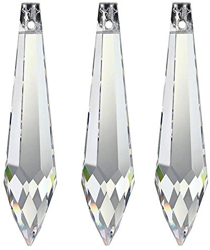 7X Kristall 'U-Birnel' 76mm Crystal 30% PbO~ Feng Shui Lampen Kronleuchter