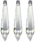 7X Kristall 'U-Birnel' 76mm Crystal 30% PbO~ Feng Shui Lampen Kronleuchter
