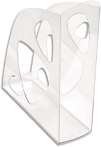 Exacompta 18123D Premium Stehsammler ECOMAG aus Kunststoff Office 248 x 77 x 257 mm Kristall, perfekt zur Aufbewahrung von Zeitschriften Katalogen
