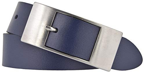 Bernd Götz Damen Leder Gürtel 35 mm marine Rindleder Damengürtel (90 cm)