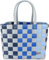normani Einkaufstasche geflochten mit Henkeln - Tragetasche extra robust Farbe Classic/Lona