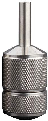 Healifty Stainless Steel Tatto Grips Handle Self Locking Tattoo Machine Grip for Tattoo Supplies Body Art Tools (25mm)
