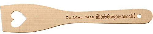 Spruchreif · Pfannenwender aus Holz mit Herz · Pfannenwender mit Gravur Lieblingsmensch · Holzpfannenwender · Geschenkidee Hochzeit · Lieblingsmensch Geschenk