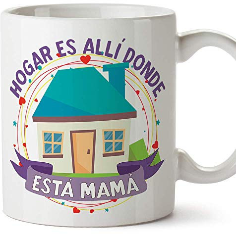 MUGFFINS Tazas para Mamá – Hogar Mamá (Modelo 1) – Regalos para el día de la Madre/Desayunos originales