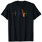 Regenbogen Herzschlag Jazz Musiker Herzlinie Saxophon T-Shirt