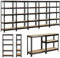 Yaheetech 5X Lagerregal Kellerregal Metallregal Schwerlastregal Garagenregal Werkstattregal Haushaltsregal Industrie 70 x 30 x 150 cm