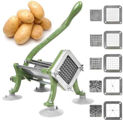Ensemble complet de coupe-frites avec pieds ventouses, comprend 1/4, 3/8, 1/2, 8 pièces, 6 pièces