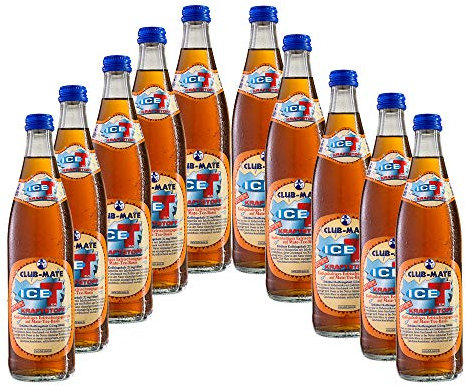 Club-mate ICE Tea Kraftstoff 10 Flaschen je 0,5l incl Mehrweg Pfand