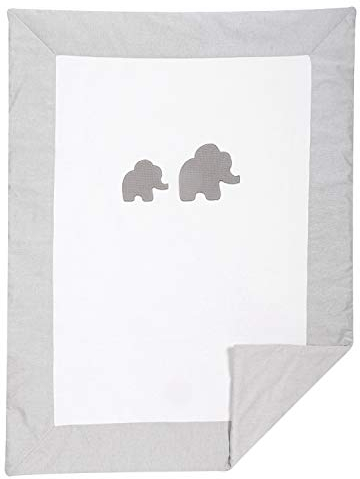 Nattou Kuscheldecke, Wendbar, 100 x 135 cm, Tembo, Weiß/Grau