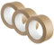 GTSE Lot de 3 rouleaux de ruban adhésif en papier kraft, 48 mm x 50 m, pour emballage et emballage écologiques