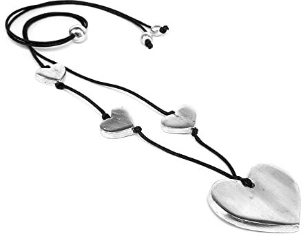 Collana Vestopazzo AL04175 in alluminio riciclato con cuori