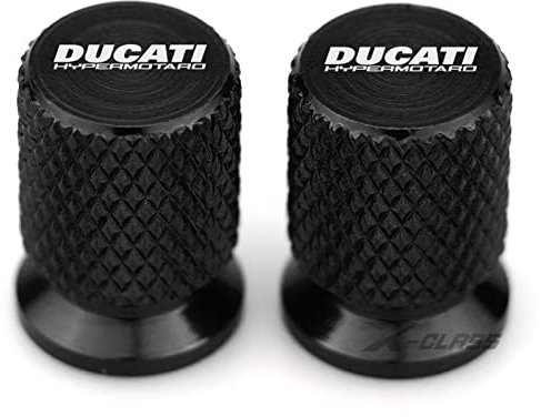 XINYUCASE Motorrad-Reifenventil-Rad-Reifenventil-Luftportabdeckung-Zubehör mit Ducati-Hypermotard 950 939 821 796 SP 1100 kompatibel (Farbe : Schwarz)