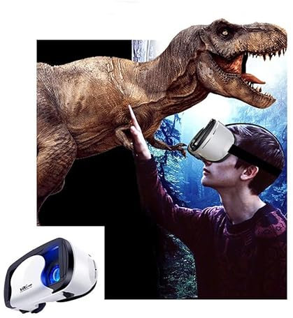 DELURA VR-Brille – 3D-Kinobrille – audiovisuelles integriertes 3D-Kino – Blaulicht-Augenschutz – mehrfache und neu verbesserte 3D-Technologie – geeignet for 5–7-Zoll-Mobiltelefone/2143