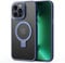 2NSPDRGNI Magnetic Case Compatible with iPhone 14 Plus,Translucent Matte Back Non-slip Phone Cover Protective Shockproof with Stand,Blue