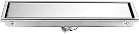 YWBL-WH Desagüe de Piso Lineal Desagüe de Ducha de Piso Lineal Colador de Cabello Drenaje Lineal Rectangular Evita Obstrucciones Desagüe de Ducha Largo de Acero Inoxidable 304 para Baño