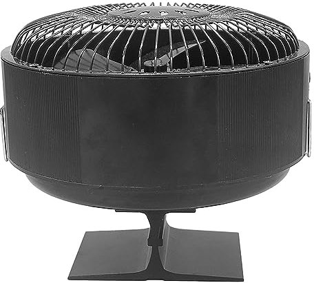 VENCENTE Non Electric Fan | Wood Burner Fan Non Electric Stove Fans - Safety Device, Silent, with Guard for Pellet Stove, Log Burner, Wood Burning Stove