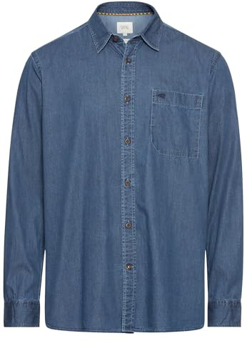 camel active Herren Hemd mit Button-Down-Kragen
