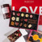 Martin's Chocolatier Valentinstagskorb – Luxuriöse Schokoladenbox, Erdbeer-Fondant-Herzen, Oh Hello Gorgeous Schokoladenballon und Milchschokoladenflocken, Geschenk-Set