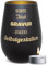 PR Print Royal Schwarzes Windlicht mit Gravur - mit Name oder Text - Glas mit Gravur selbst gestalten, Geschenk zum Geburtstag, Weihnachten | inkl. Teelicht & persönlicher Gravur, 450 ml, Innen Gold