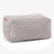 Lounge Pug Kleiner Fußhocker Pouf, Silbergrau Cordstoff, Sitzpouf, Pouf Sitzsack Hocker Wohnzimmer