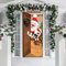 Copertura con Babbo Natale per Porta, 90x200cm Decorazione Porta Natale, Banner di Sfondo di Natale Copri Porta, Copertura porta natalizia, Addobbi Porta d’Ingresso Natale per Porte, Pareti