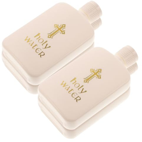 Ciieeo 20 Stk Taufflasche Weihwasser waschbare religiöse travel bottle Taufschmuck für Mädchen christliche Weihwasserflasche Gastgeschenke winzige Flaschen Plastik Weiß