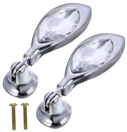 MUSISALY 2stücke Schubladenknopf Aus Kristall Und Zinklegierung Goldener Türgriff Mit Schraubendesign Solide Struktur Für Schränke Kommoden Und Bücherregale