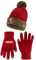 Ultra Game Unisex NFL Offizielle superweiche zweifarbige Wintermütze mit extra warmen Touchscreen-Handschuhen