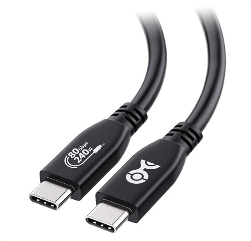 Cable Matters [Certificado por USB-IF] 80 Gbps Cable USB 4-1,2 m, admite hasta [vídeo 8K@120 Hz/4K@480 Hz, carga 240W, transferencia de datos 80 Gbps] Cable USB4, negro, compatible con Thunderbolt 4