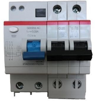 KVEIYIIC Disjoncteur GSH201PN GSH202 1P+N 2P 6A 10A 16A 20A 25A 32A 40A 50A 63A AC électronique(16a)